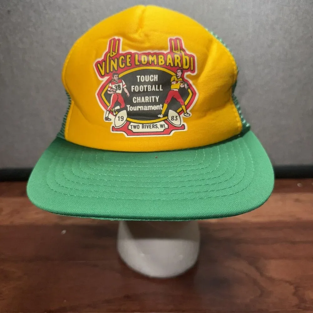 Vince Lombardi Touch Football Charity Tournament Adjustable Hat Vintage